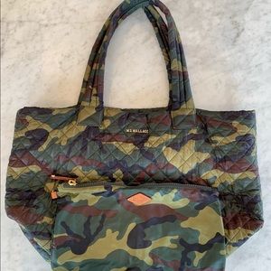MZ Wallace green camo Medium Metro Tote